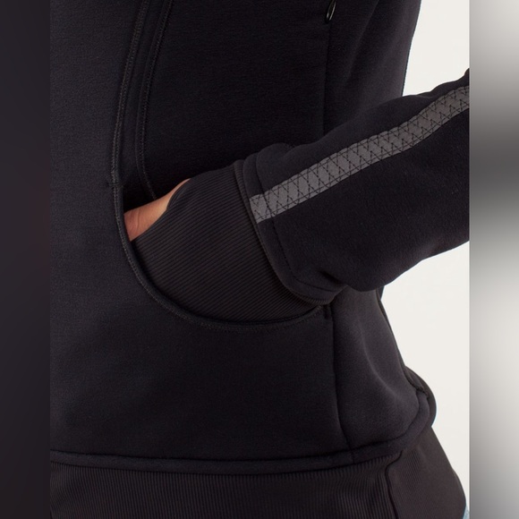 Lululemon Uba Hoodie SPECIAL EDITION *Reflective Black Jacket Soft Fleece Small - Picture 5 of 16